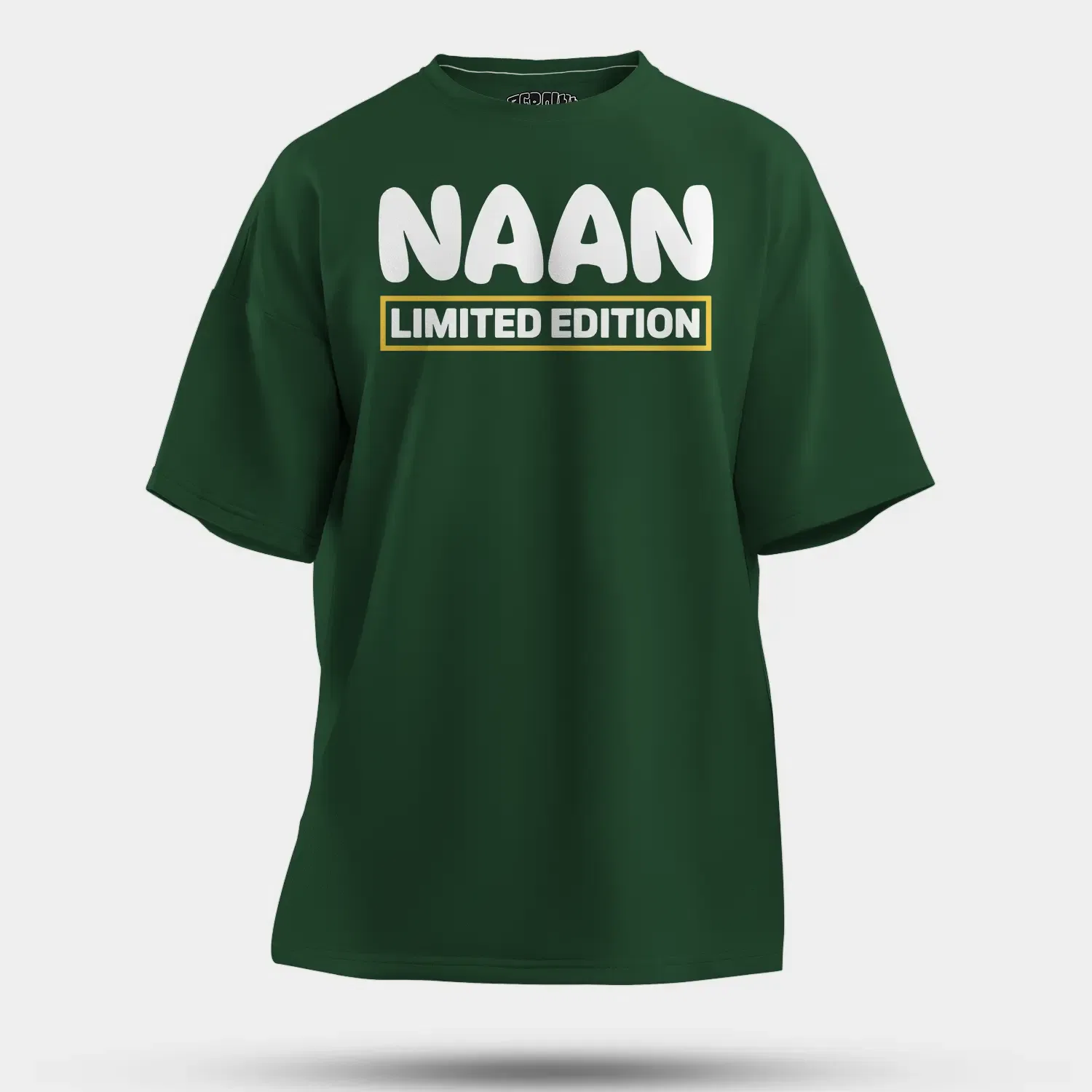 Naan Limited Edition Men/Unisex Oversized T-Shirt in Bottle Green Color