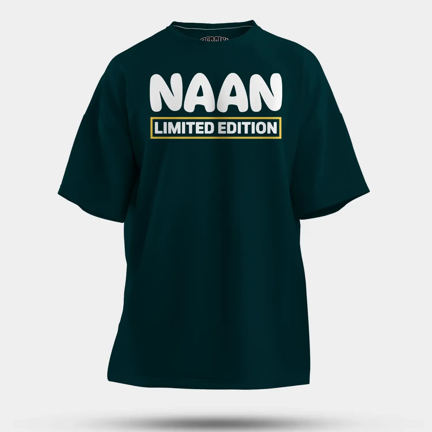 Naan Limited Edition Men/Unisex Oversized T-Shirt in Petrol Blue Color
