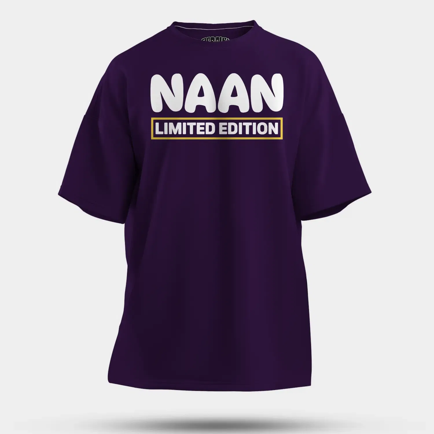 Naan Limited Edition Men/Unisex Oversized T-Shirt in Purple Color