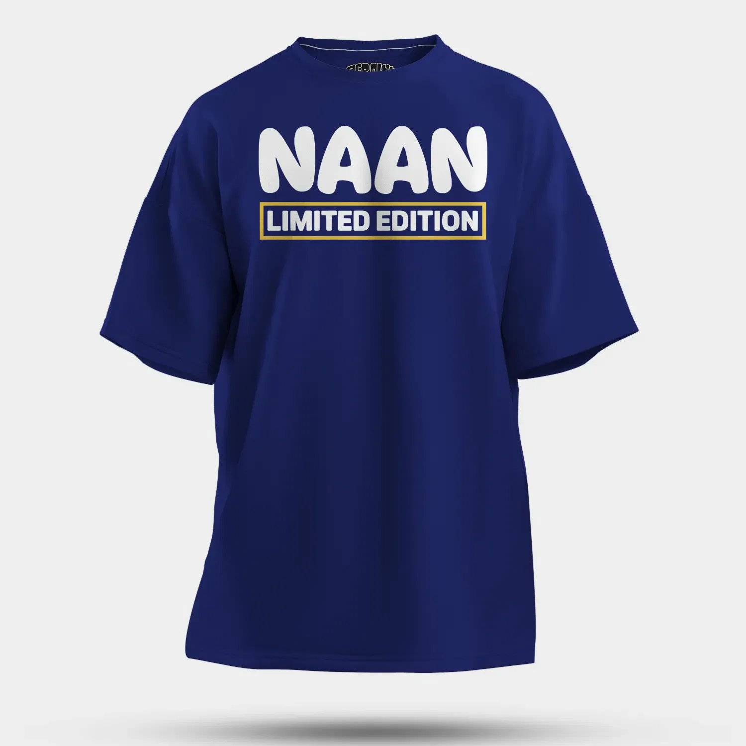 Naan Limited Edition Men/Unisex Oversized T-Shirt in Royal Blue Color