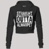 Straight Outta Alwarpet Women's Crop Hoodies in Black Color