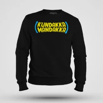 Kundakka Mandakka Men/Unisex Sweatshirt in Black Color