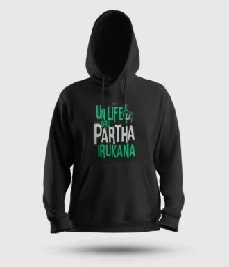 Un Life La Oru Partha Irukana Men/Unisex Hoodie in Black Color