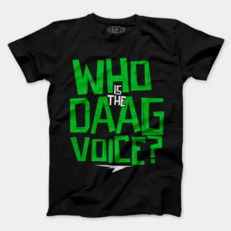 Who Is The Daag Voice Men/Unisex T-Shirt in Black Color
