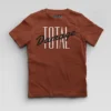 Total Damage Boys Round Neck T-Shirt in Brick Red Color