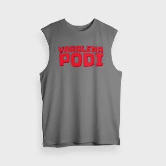 Varalena Podi Men/Unisex Tank Top in Charcoal Melange Color