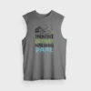Inniki Setha Nalaiku Paal Men/Unisex Tank Top in Charcoal Melange Color
