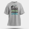 Inniki Setha Nalaiku Paal Men/Unisex Oversized T-Shirt in Grey Melange Color