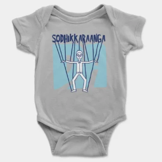 Sodhikkaraangada Onesie/Romper in Grey Melange Color