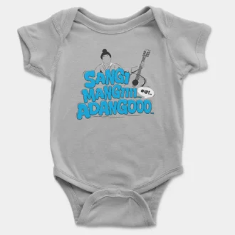 Sangi Mangiiiii….. Adangoooo Onesie/Romper in Grey Melange Color