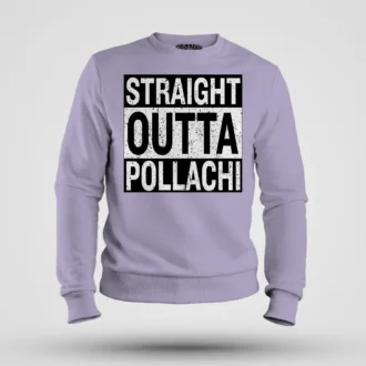 Straight Outta Pollachi Men/Unisex Sweatshirt in Lavender Color