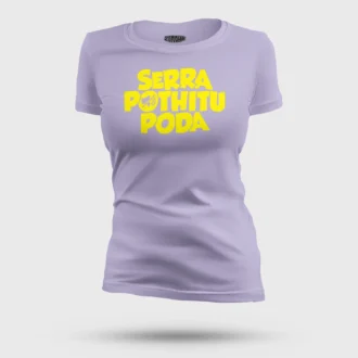 Serra Pothitu Poda Women's T-Shirt in Lavender Color