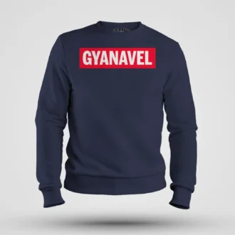 Gyanavel Men/Unisex Sweatshirt in Navy Blue Color
