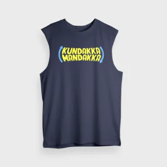 Kundakka Mandakka Men/Unisex Tank Top in Navy Blue Color