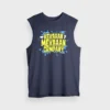 Kekraan Mekraan Company Men/Unisex Tank Top in Navy Blue Color