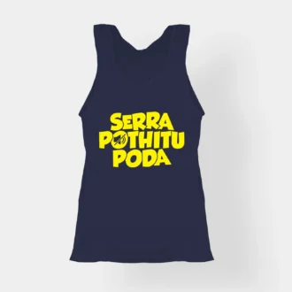 Serra Pothitu Poda Women's Tank Top in Navy Blue Color