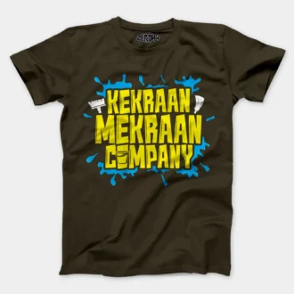 Kekraan Mekraan Company Men/Unisex T-Shirt in Olive Green Color