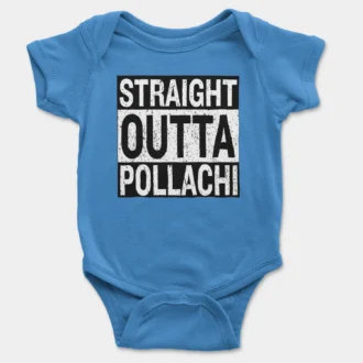 Straight Outta Pollachi Onesie/Romper in Orchid Blue Color