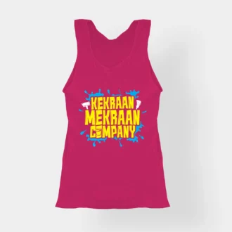 Kekraan Mekraan Company Women's Tank Top in Pink Color