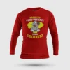 Naayu Ku Peru Vachaye Soru Vachaye Men/Unisex Long Sleeve T-Shirt in Red Color