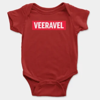 Veeravel Onesie/Romper in Red Color
