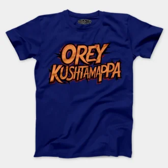 Ore Kushtamappa Men/Unisex T-Shirt in Royal Blue Color