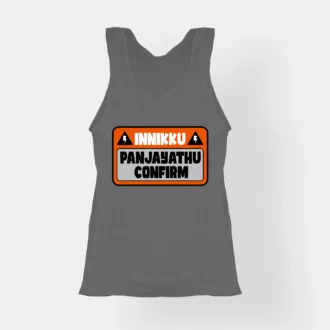Innikku Panjayathu Confirm Women's Tank Top in Charcoal Melange Color
