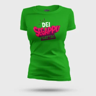 Dei Segappu Sattai Women's T-Shirt in Flag Green Color