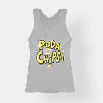 Poda En Chipsu Women's Tank Top in Grey Melange Color