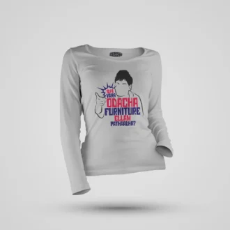 Idhu Vara Odacha Furniture Ellam Pathaadha Women's Long Sleeve T-Shirt in Grey Melange Color
