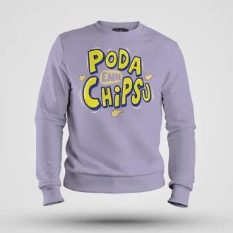 Poda En Chipsu Men/Unisex Sweatshirt in Lavender Color