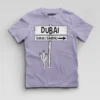 Dubai Kuruku Sandhu Boys Round Neck T-Shirt in Lavender Color