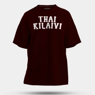 Thai Kilaivi Men/Unisex Oversized T-Shirt in Maroon Color