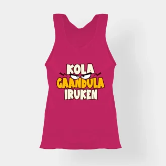 Kola Gaandula Iruken Women's Tank Top in Pink Color