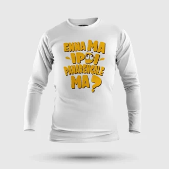 Enna Ma Ipdi Panarengale Ma Men/Unisex Long Sleeve T-Shirt in White Color