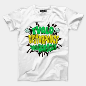 Evalo Distarpance You Raascal Men/Unisex T-Shirt in White Color