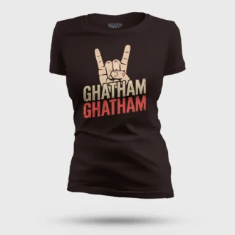 Ghatham Ghatham Women's T-Shirt in Coffee Brown Color