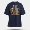Naan Oru Dharava Sonna, Nooru Dharava Sonna Maadhiri Men/Unisex Oversized T-Shirt in Navy Blue Color