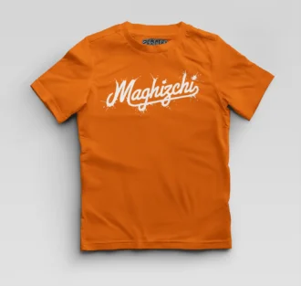 Maghizchi Boys Round Neck T-Shirt in Orange Color