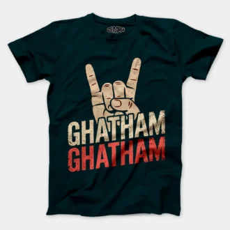 Ghatham Ghatham Men/Unisex T-Shirt in Petrol Blue Color