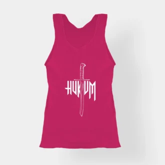 Hukum Women's Tank Top in Pink Color