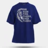 Inni Naan Pora Paadha, Singha Paadhai Men/Unisex Oversized T-Shirt in Royal Blue Color