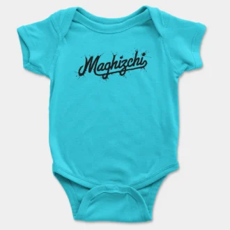 Maghizchi (Black) Onesie/Romper in SkyBlue Color