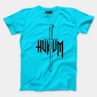 Hukum (Black) Men/Unisex T-Shirt in SkyBlue Color