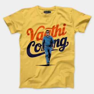 Vaathi Coming Men/Unisex T-Shirt in Yellow Color