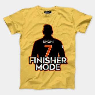 Msd - Finisher Mode Men/Unisex T-Shirt in Yellow Color