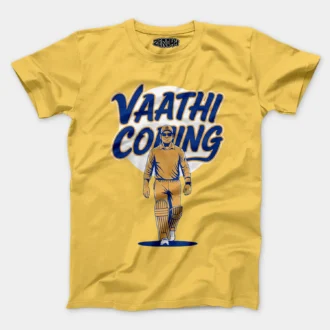 Vaathi Coming Men/Unisex T-Shirt in Yellow Color