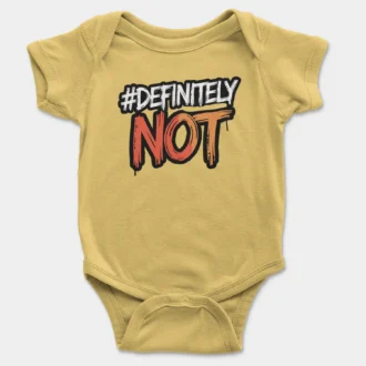 #Definitely Not Onesie/Romper in Yellow Color
