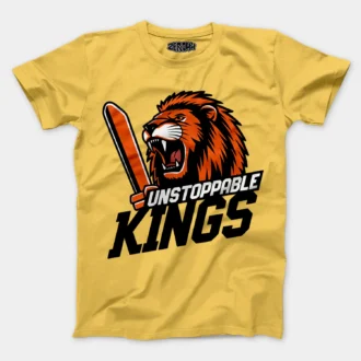 Unstoppable Kings Men/Unisex T-Shirt in Yellow Color