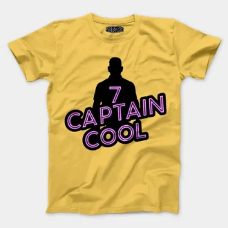 Captain Cool Men/Unisex T-Shirt in Yellow Color